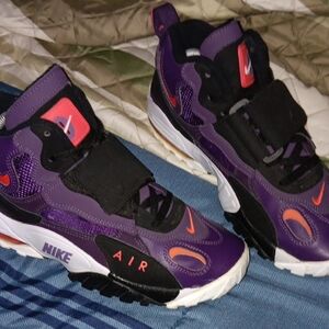 Nike Purple and Black Athletic Shoes with Mesh Upper